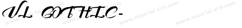 VL GOTHIC字体转换